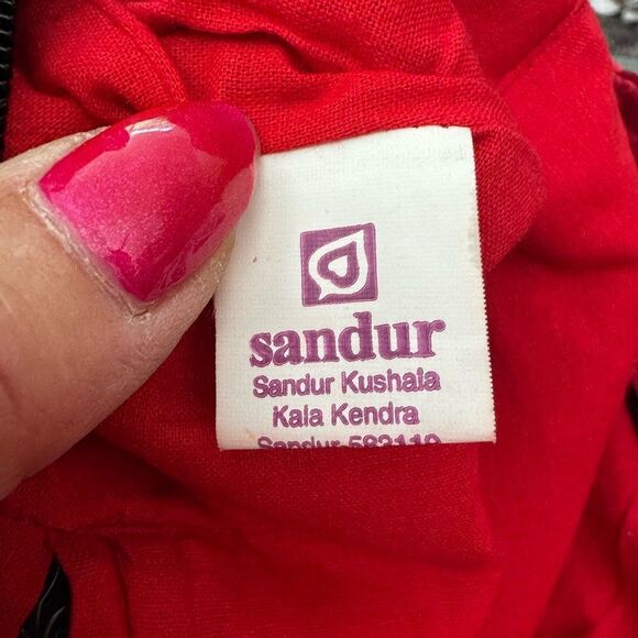 🎨 Handmade Sandur Patchwork Tote Bag from India 🧵✨ - Picture 4 of 7